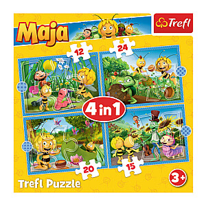 TREFL galvosūkis bitė Maya (12,15,20,24gb.) 4 in 1 4+ T34356