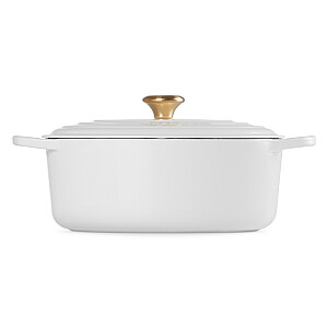 Le Creuset Čuguna katls ovāls 31cm / 6,3L balts