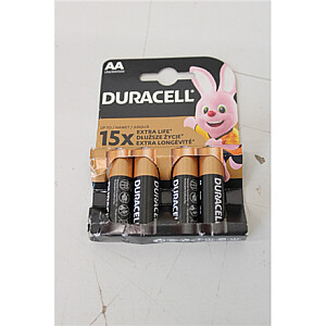 SALE OUT. DURACELL Basic MN1500 AA (LR06), 4-pack | Duracell | AA/LR6 | Alkaline Basic MN1500 | 4 pc(s) | DAMAGED PACKAGING