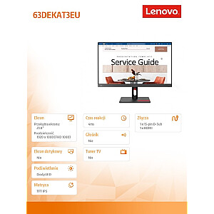 Monitor 23.8 cala ThinkVision S24i-30 WLED LCD 63DEKAT3EU 