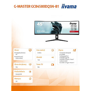 iiyama G-Master GCB4580DQSN-B1 Raudonasis erelis