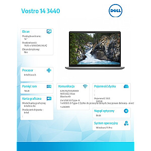 DELL Vostro 3440 - i5-1335U | 14" | 16GB | 512GB | Win11Pro