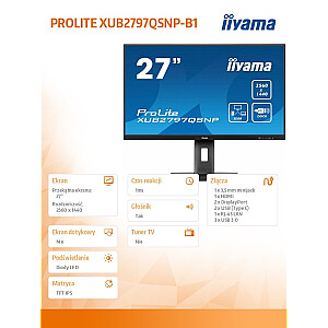 iiyama Prolie XUB2797QSNP-B1- 27'' | IPS