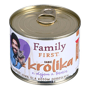 FAMILY FIRST Triušis - šlapias maistas katėms - 200 g