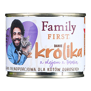 FAMILY FIRST Triušis - šlapias maistas katėms - 200 g