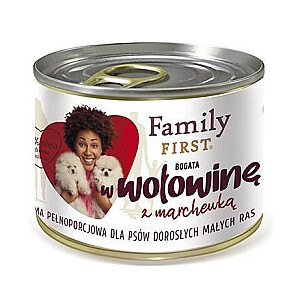 FAMILY FIRST Adult Beef with carrot - Wet dog food - 200 g