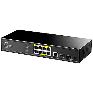 Cudy GS2008PS2 network switch Managed L2 Gigabit Ethernet (10/100/1000) Power over Ethernet (PoE) Black