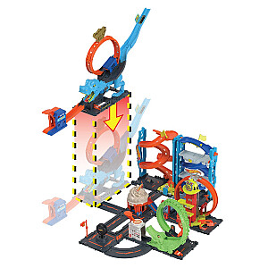 Hot Wheels City T-Rex Chomp Down, playset