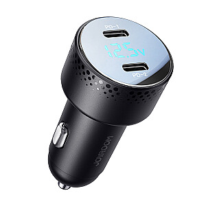 Joyroom JR-CCD02 2x USB-C automobilinis įkroviklis | 70 W | LED | juodas