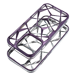 Fusion Twinki silikoninis dėklas, skirtas Apple iPhone 16 Purple