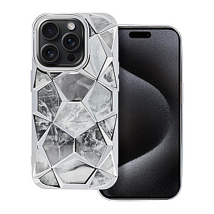 Fusion Twinki silikoninis dėklas, skirtas Apple iPhone 16 Pro Silver