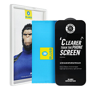 BlueO 5D Mr. Monkey Glass Strong Premium AR ekrano apsauga Apple iPhone 16 juoda