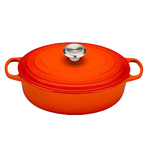 Le Creuset Кастрюля чугунная овальная &Oslash;27см / 3,4л оранжевая