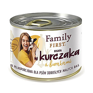 FAMILY FIRST Adult Small Chicken со свеклой - Влажный корм для собак - 200 г