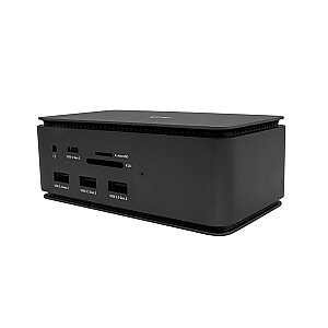 I-TEC USB4 DUAL DOCK + Įkroviklis / PD 80W + UNIVERSALUS Įkroviklis 112W