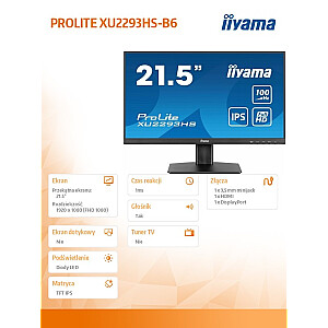 iiyama Prolie XU2293HS-B6- 22&#39;&#39; | IPS | 100 Гц