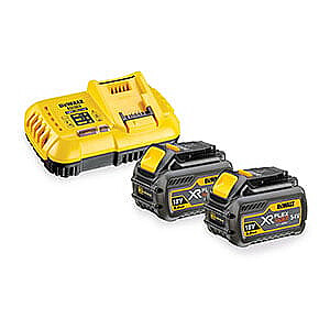 Dewalt XR Flexvolt DCB118 įkroviklio rinkinys + 2 x DCB546 XR Flexvolt 6,0 Ah baterijos (DCB118T2)