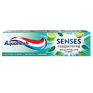 AQUAFRESH Senses Revitalizing dantų pasta Eucalyptus 75ml