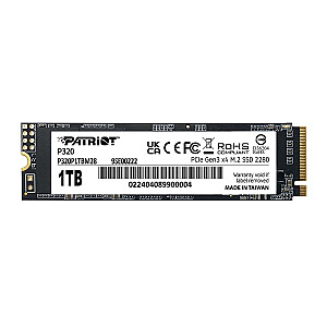 SSD PATRIOT VIPER P320 M.2 PCI-Ex4 NVMe 1 ТБ 3 ГБ/с (P320P1TBM28)