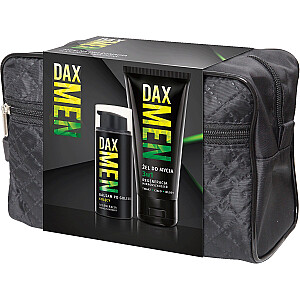 DAX SET Men żel do mycia 3w1 180ml + kojacy balsam po goleniu 100ml + kosmetyczka