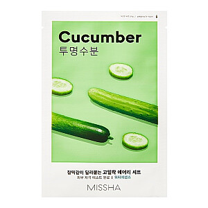 MISSHA Airy Fit Sheet Mask nawilżająco-nawadniająca maseczka w płachcie z ekstraktem z ogórka Cucumber 19ml