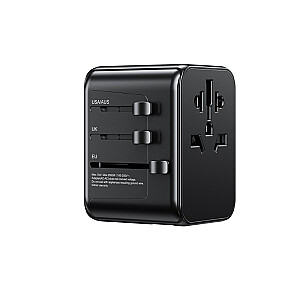 Ładowarka / Adapter podróżny Pop Digital Series  EU / UK / US / AU + 3x USB-C & 2x USB-A 30W Czarny