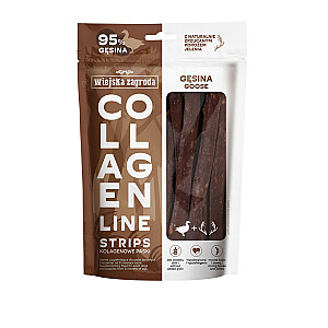 WIEJSKA ZAGRODA Collagen Line Коллагеновые полоски Goose - лакомство для собак - 100г