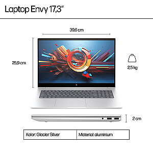 HP ENVY 17 — Ultra 7 155H | 17,3"-FHD-Touch | 16GB | 1TB | Win11Pro