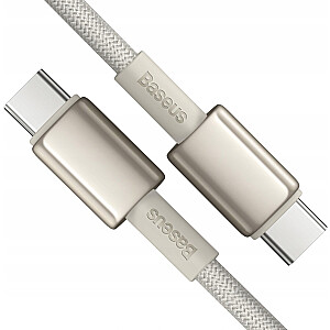USB-кабель Baseus USB-C — USB-C, 1 м, бежевый (BSU4881)