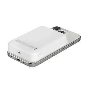 Powerbank ze standem 10000mAh Qi2 MagSafe Biały