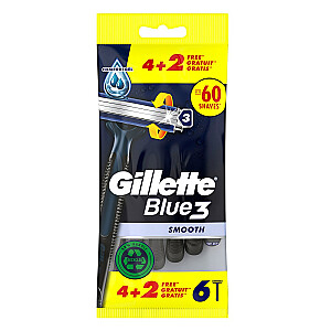 GILLETTE Blue3 Smooth maszynki jednorazowe 6 sztuk