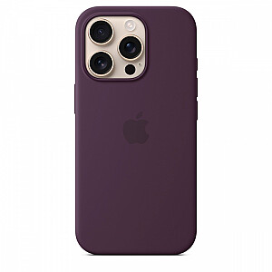 Apple iPhone 16 Pro Silicone Case with MagSafe plum