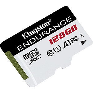 „Kingston Endurance MicroSDXC“ kortelė 128 GB, 10 klasės UHS-I/U1 A1 (SDCE/128 GB)