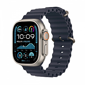 Apple Watch Ultra 2 GPS + Cellular 49mm Natural Titanium Case | Navy Ocean Band