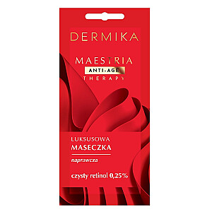 DERMIKA Maestria Pure Retinol 0,25% восстанавливающая маска для лица 7г