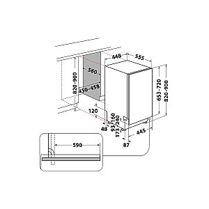 Integruota indaplovė DSIO3M24CS