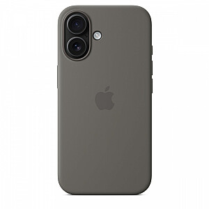 Apple iPhone 16 Silicone Case with MagSafe stone gray