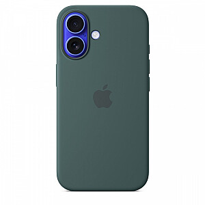 Apple iPhone 16 Silicone Case with MagSafe lake green