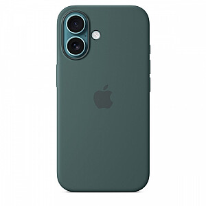 Apple iPhone 16 Silicone Case with MagSafe lake green