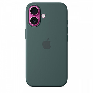 Apple iPhone 16 Silicone Case with MagSafe lake green