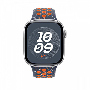 Pasek sportowy Nike w kolorze błękitnego płomienia do koperty 46 mm - rozmiar M/L