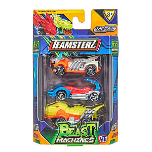 TEAMSTERZ Automobiliai „Beast Machine“, 3vnt, 7,5 cm