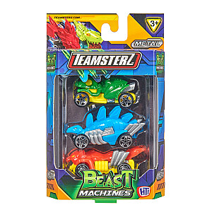 TEAMSTERZ Automobiliai „Beast Machine“, 3vnt, 7,5 cm