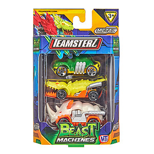 TEAMSTERZ Automobiliai „Beast Machine“, 3vnt, 7,5 cm