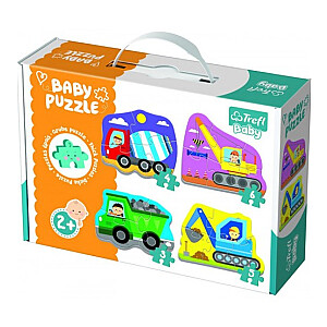 Dėlionė TREFL BABY PUZZLE Statybinis transportas 2+ T36072