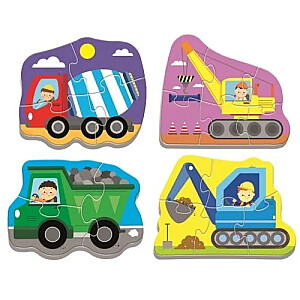 Dėlionė TREFL BABY PUZZLE Statybinis transportas 2+ T36072