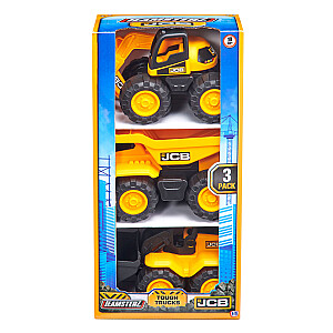 TEAMSTERZ JCB Sunkvežimių rinkinys, 18 CM, 3 vnt