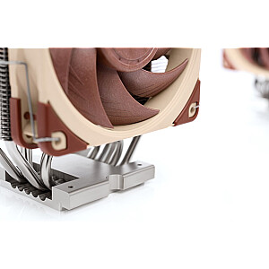 Система охлаждения компьютера Noctua NH-U12S DX-3647 Кулер для процессора 12 см Бежевый, Никель, Красный