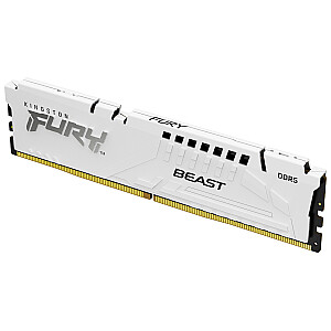 KINGSTON DDR5 16 ГБ 6400MT/с CL32 DIMM FURY Beast Белый EXPO