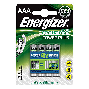 Baterija Energizer Power Plus AAA/R03 700mAh 4 vnt.